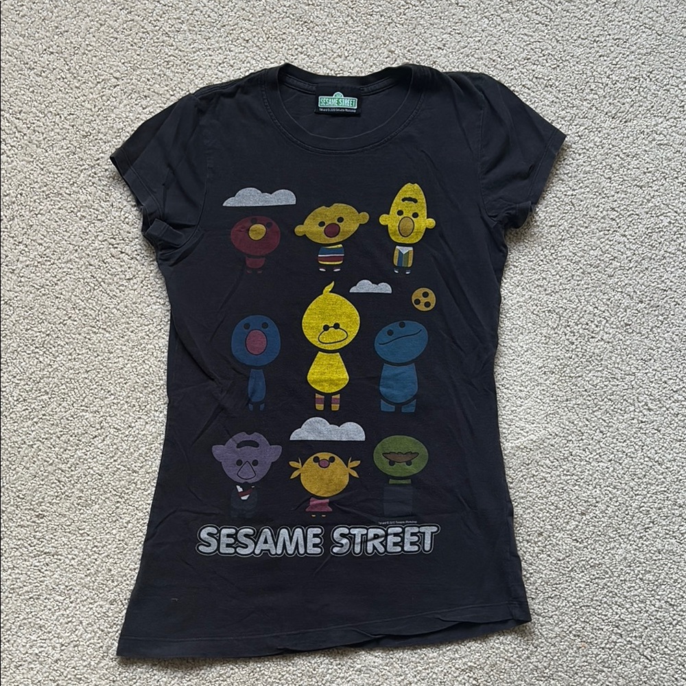Vintage Sesame Street Black T-Shirt